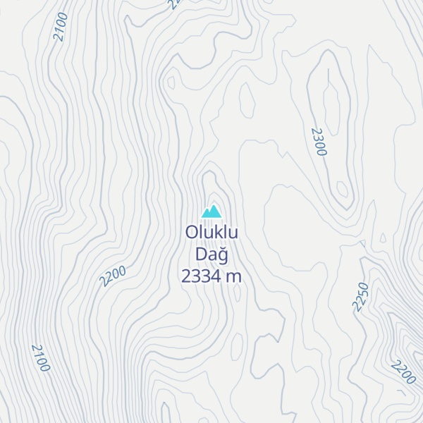 Map of Oluklu Dağ
