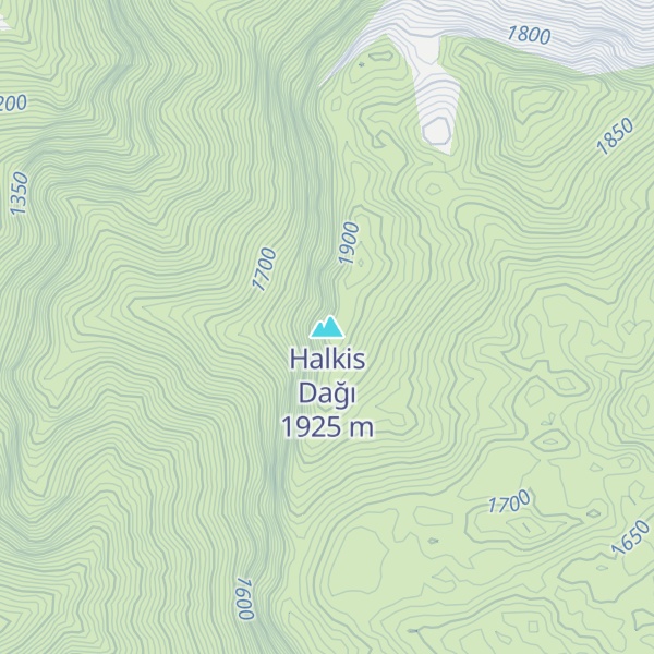 Map of Halkis Dağı