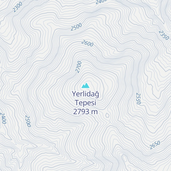 Map of Yerlidağ Tepesi