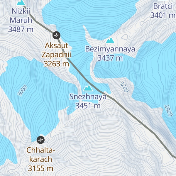 Map of Snezhnaya