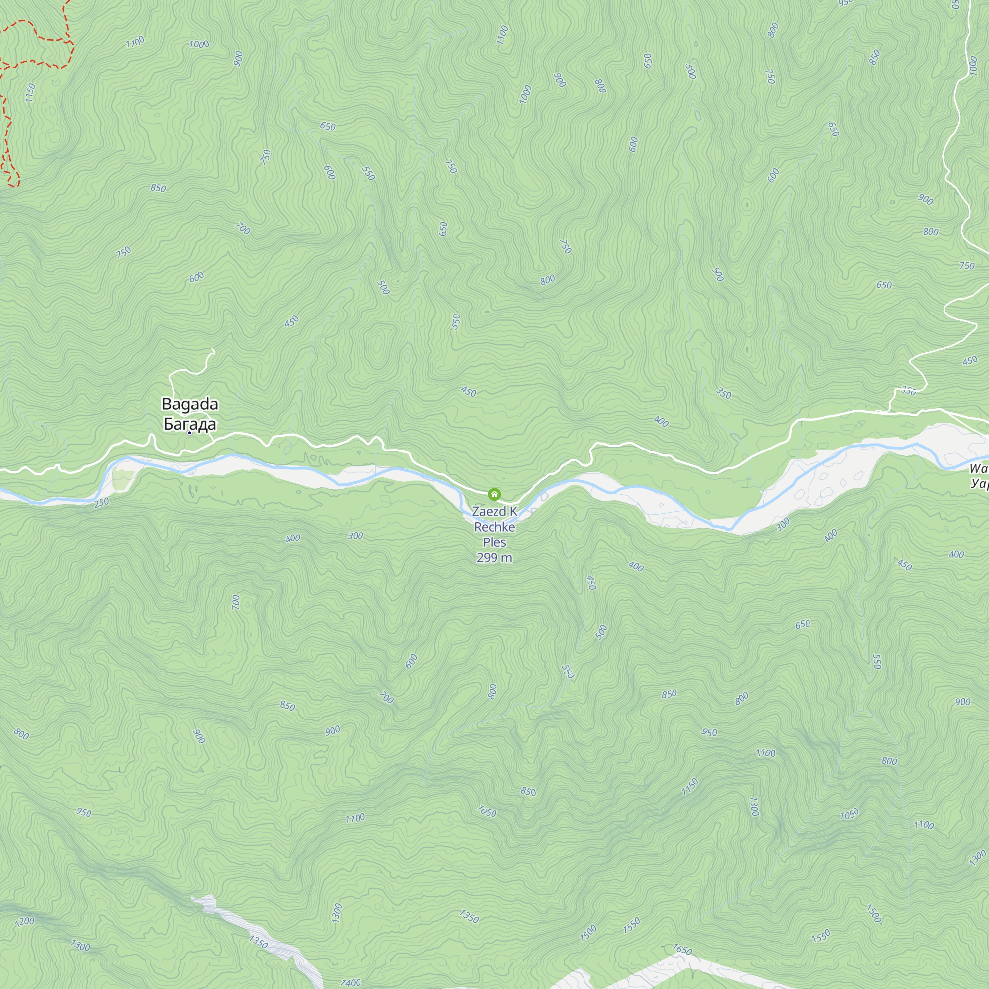 Zaezd K Rechke Ples map
