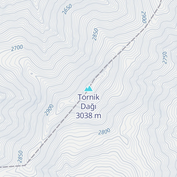 Map of Tornik Dağı
