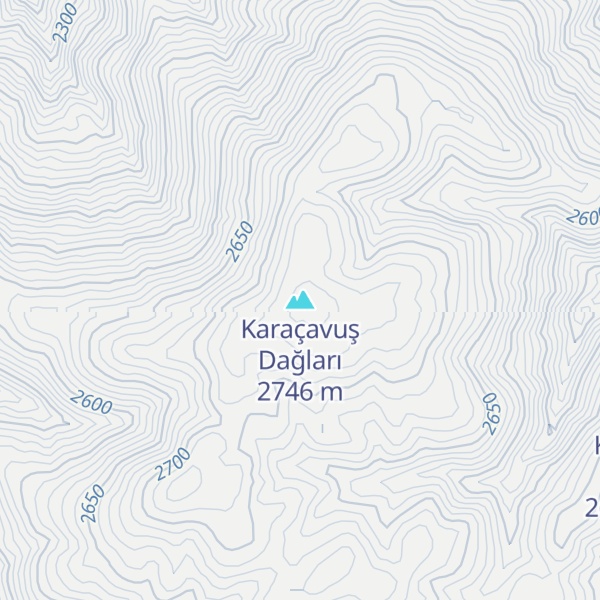 Map of Karaçavuş Dağları