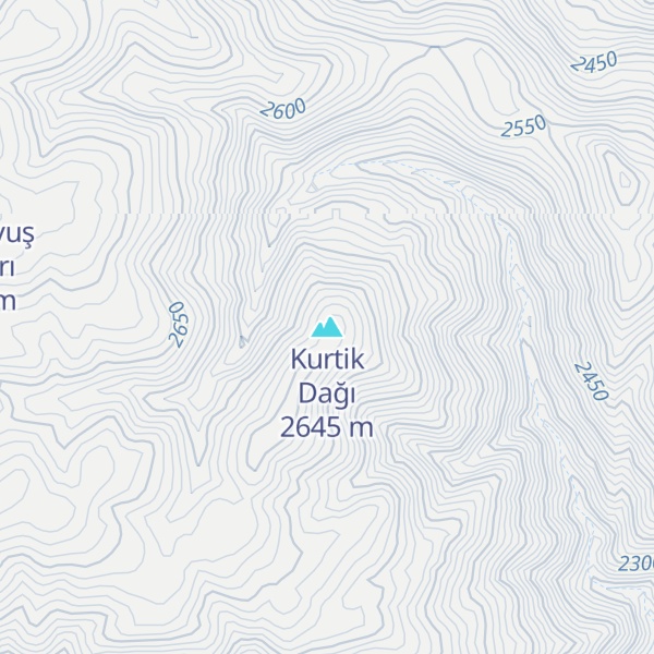 Map of Kurtik Dağı