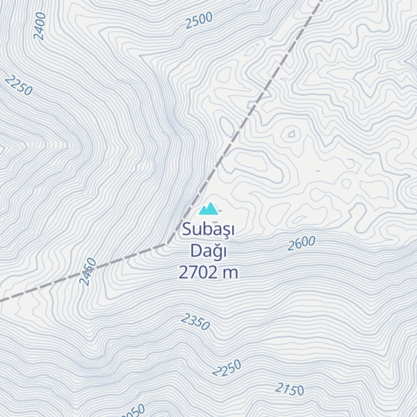 Map of Subaşı Dağı