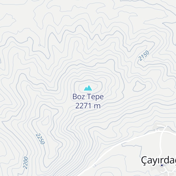Map of Boz Tepe