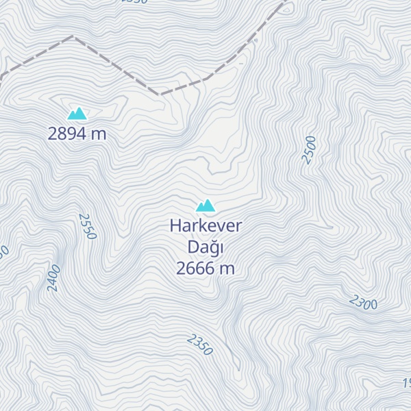 Map of Harkever Dağı