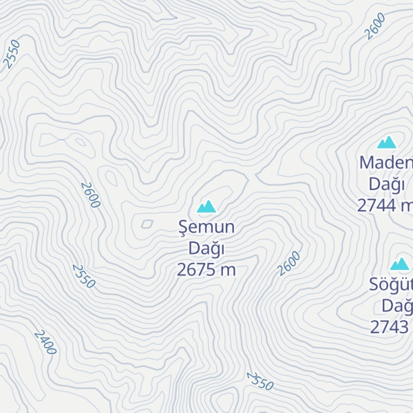 Map of Şemun Dağı