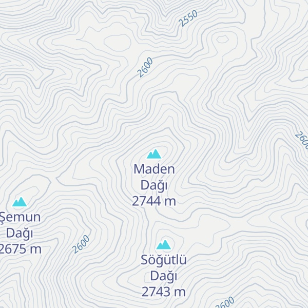 Map of Maden Dağı