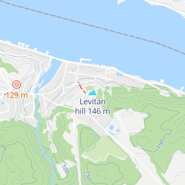Map of Levitan hill