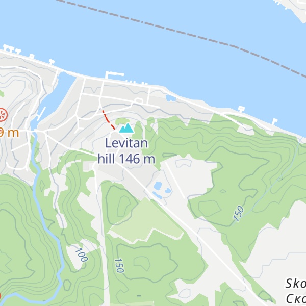 Map of Kholodnaya Hill