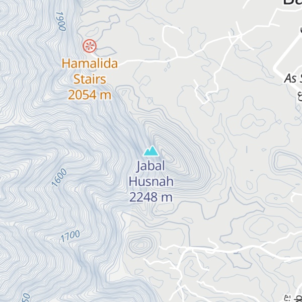 Map of Jabal Husnah