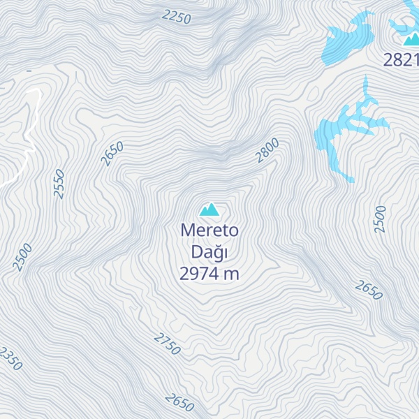 Map of Mereto Dağı