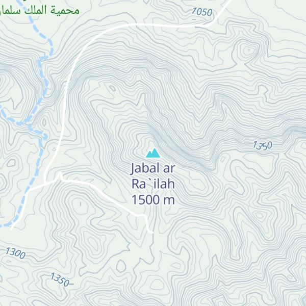 Map of Jabal ar Ra`ilah