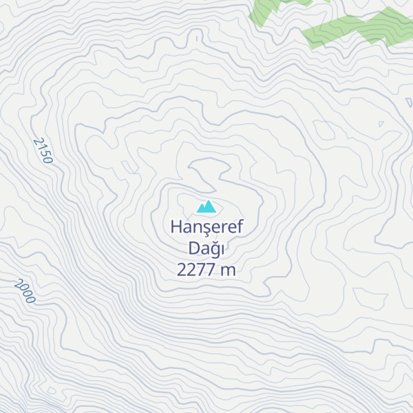 Map of Hanşeref Dağı