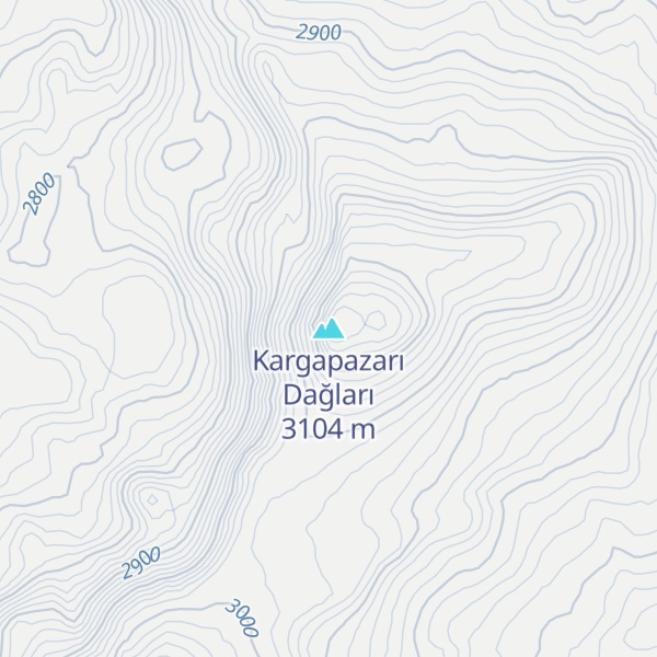 Map of Kargapazarı Dağları