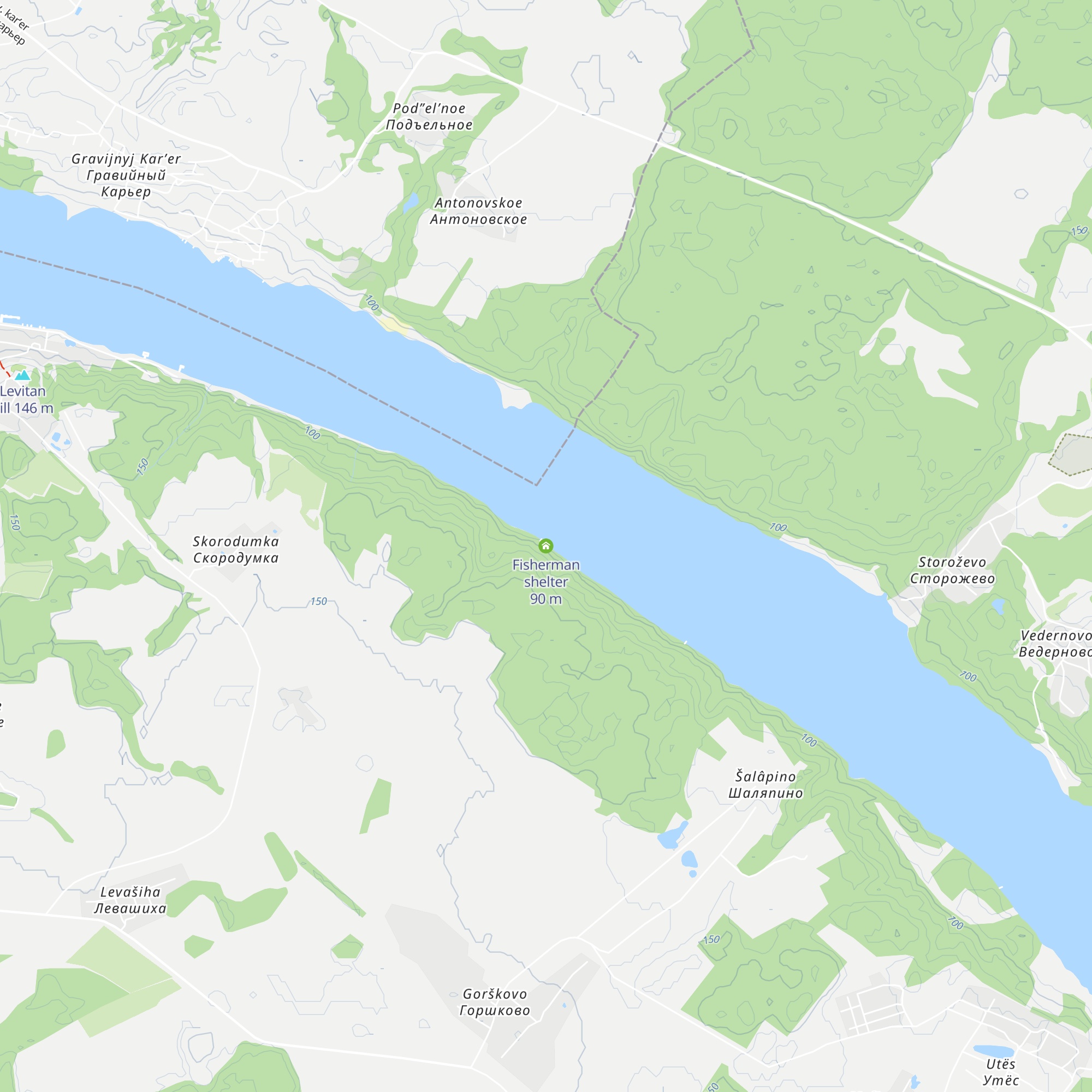 Fisherman shelter map