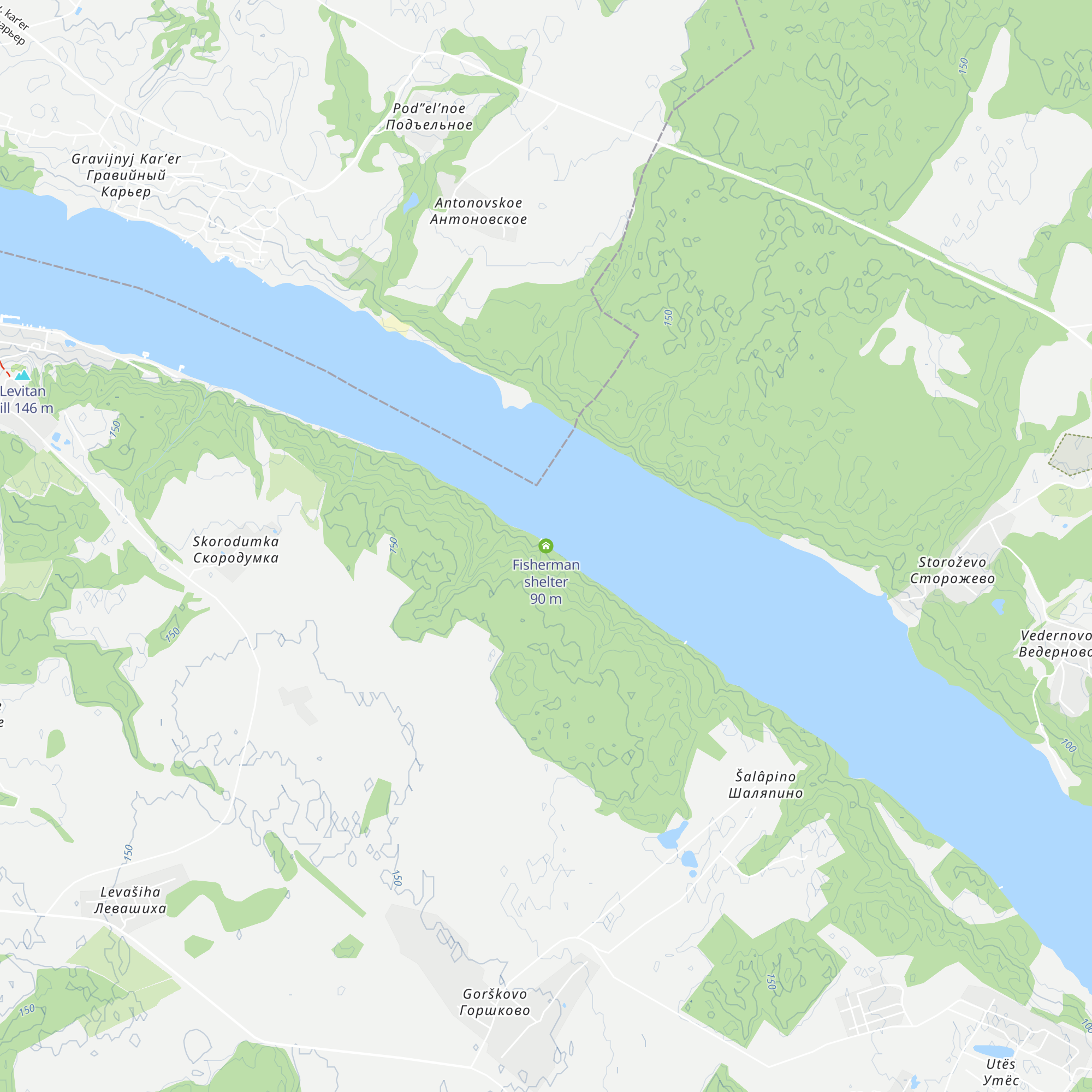 Fisherman shelter map