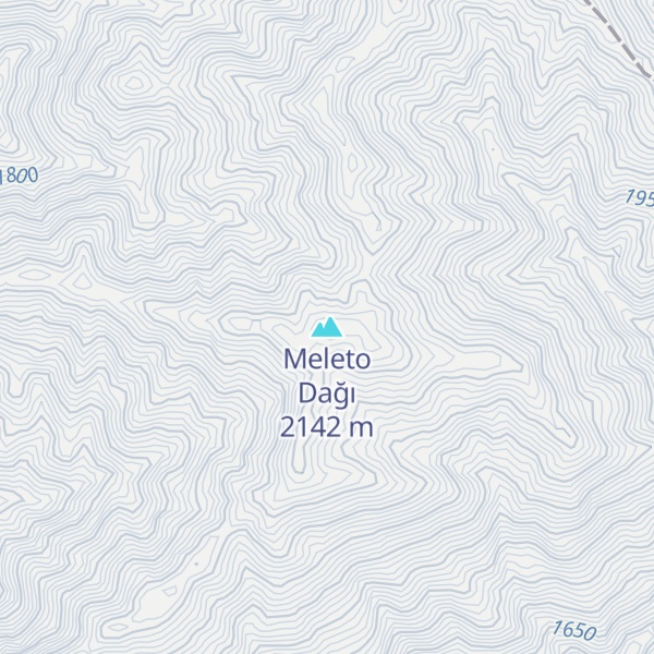 Map of Meleto Dağı