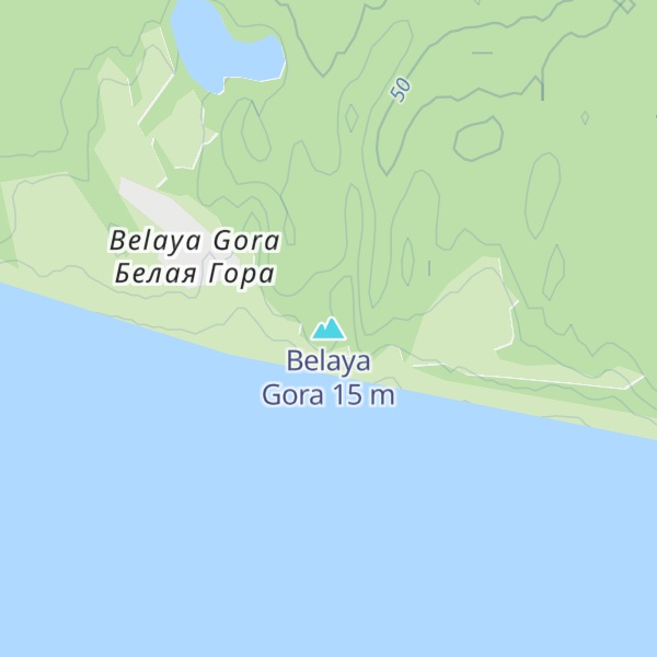 Map of Belaya Gora