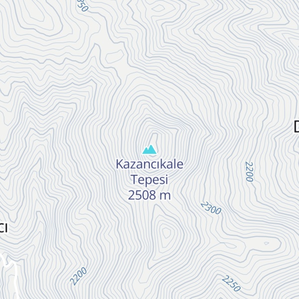 Map of Kazancıkale Tepesi