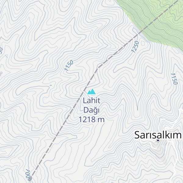 Map of Lahit Dağı