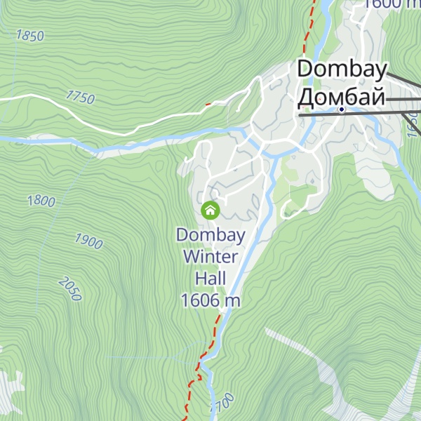 Map of Dombay Winter Hall