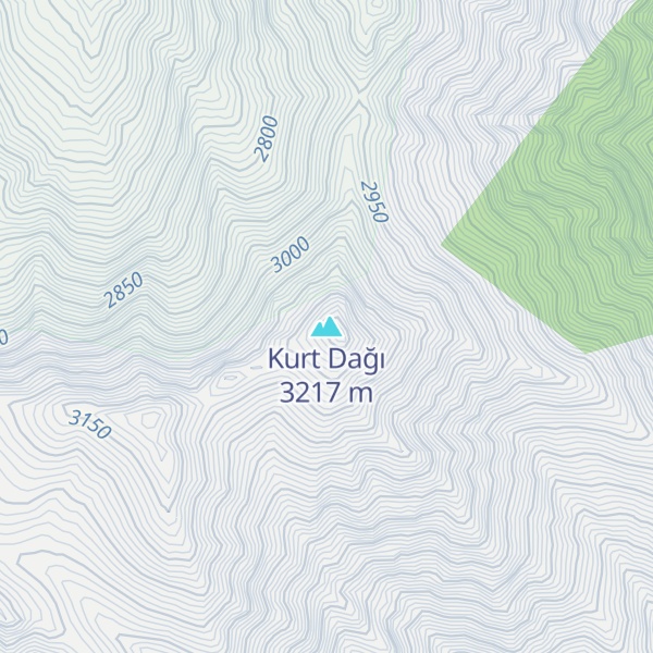 Map of Kurt Dağı