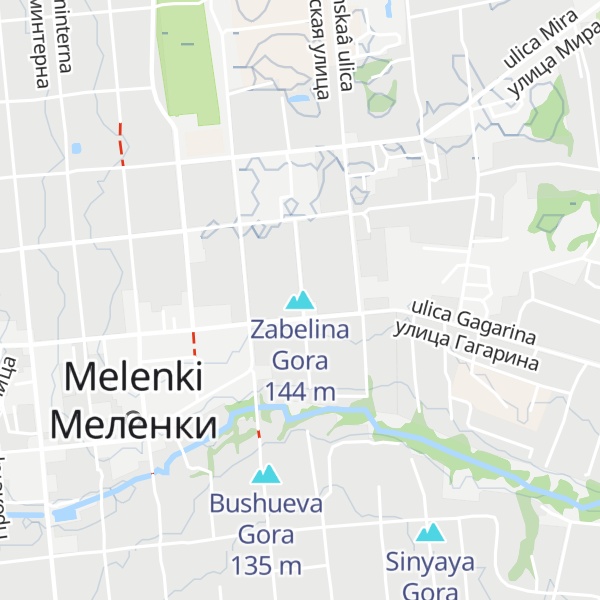 Map of Zabelina Gora