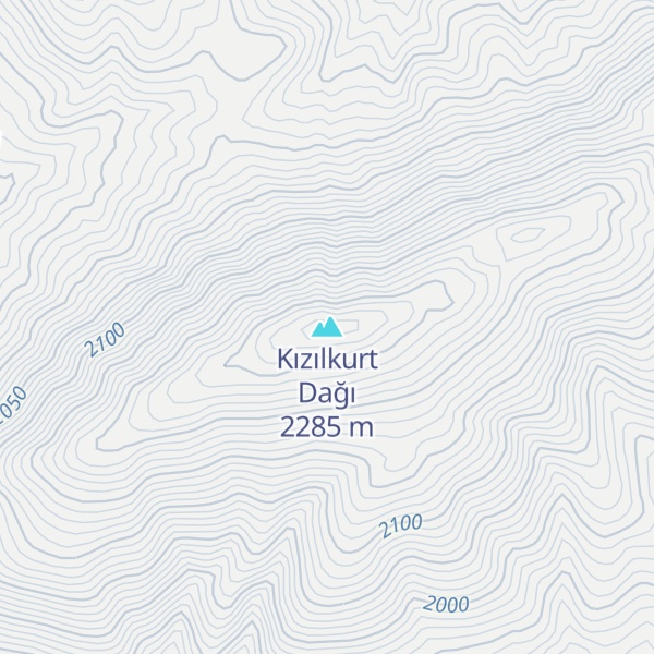 Map of Kızılkurt Dağı