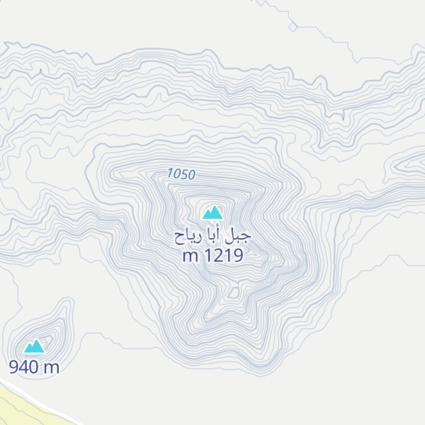 Map of جبل أبا رياح