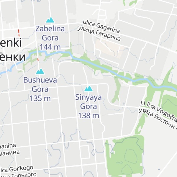 Map of Sinyaya Gora