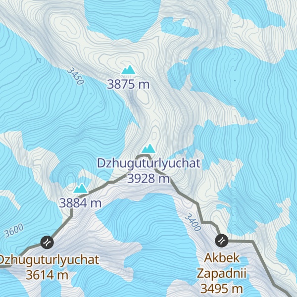 Map of Dzhuguturlyuchat