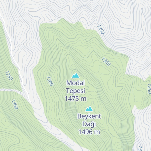 Map of Modal Tepesi