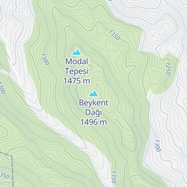 Map of Beykent Dağı