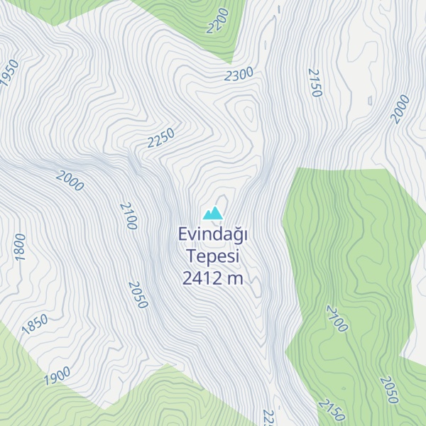 Map of Evindağı Tepesi