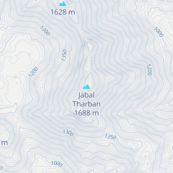 Map of Jabal Tharban