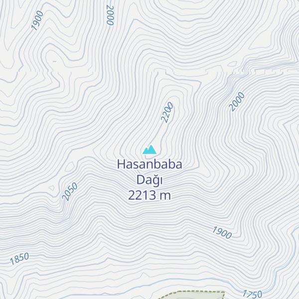 Map of Hasanbaba Dağı