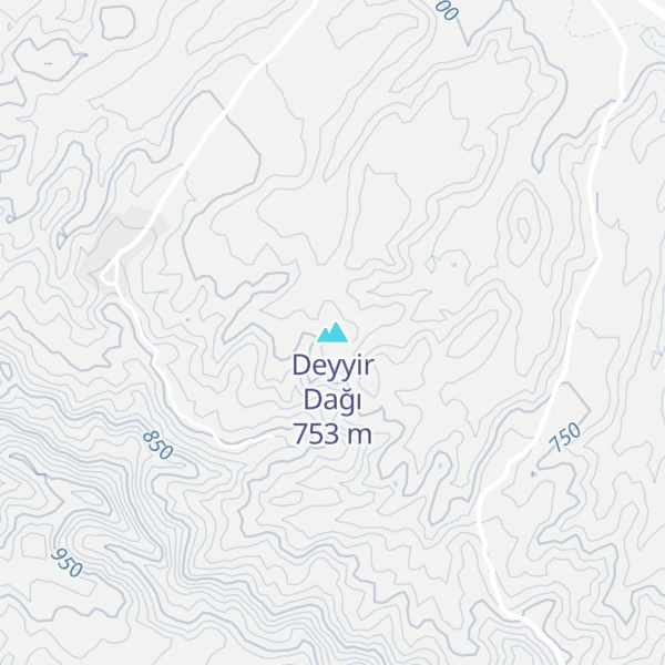 Map of Deyyir Dağı