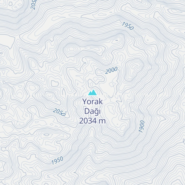 Map of Yorak Dağı