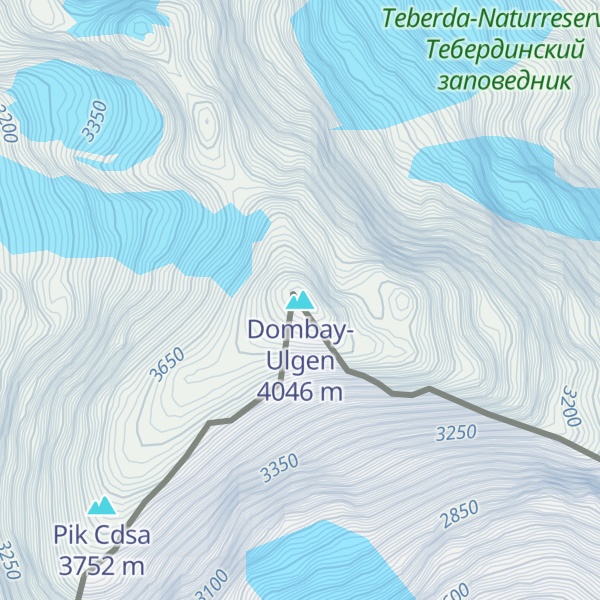 Map of Dombay-Ulgen