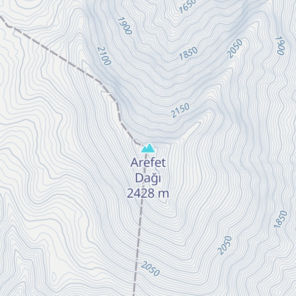 Map of Arefet Dağı