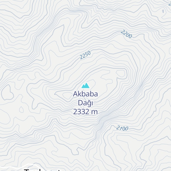 Map of Akbaba Dağı