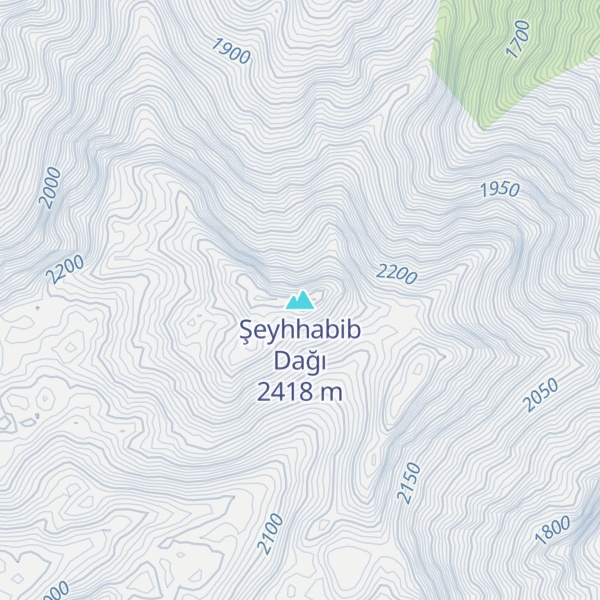 Map of Şeyhhabib Dağı