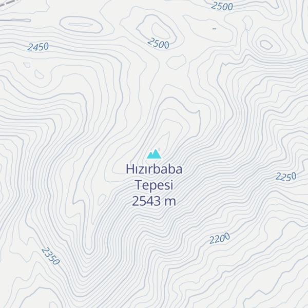 Map of Hızırbaba Tepesi