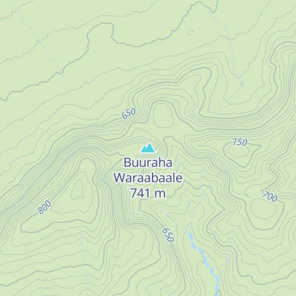 Map of Buuraha Waraabaale