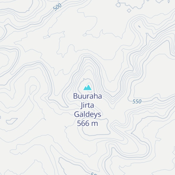 Map of Buuraha Jirta Galdeys