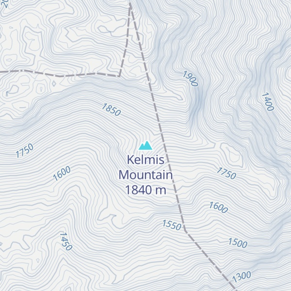 Map of Kelmis Mountain