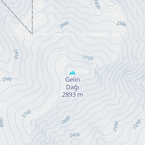 Map of Gelin Dağı