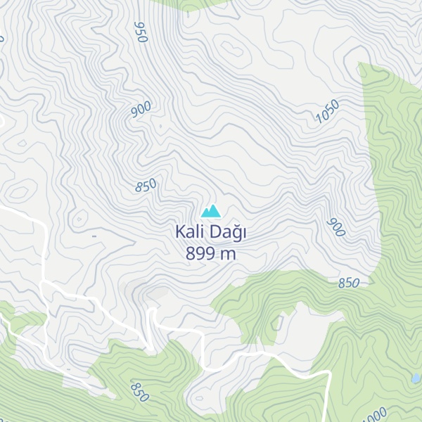 Map of Kali Dağı